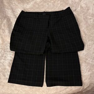 Worthington Black Checkered Trouser pants  16w